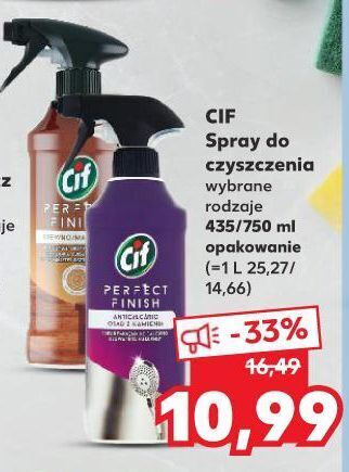 Kaufland Płyn do czyszczenia drewna Cif Perfect Finish oferta