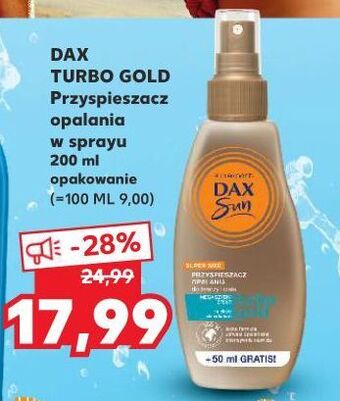 Kaufland Przyspieszacz do opalania turbo gold Dax Sun oferta