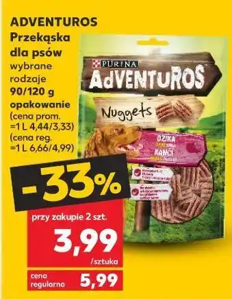 Kaufland Nuggetsy o smaku dzika Purina Adventuros oferta