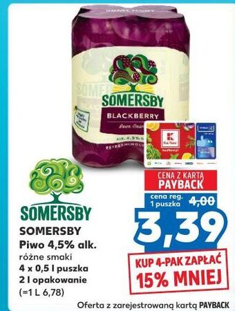 Kaufland Piwo Somersby Blackberry oferta