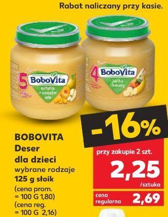 Kaufland Jabłka i banany Bobovita oferta
