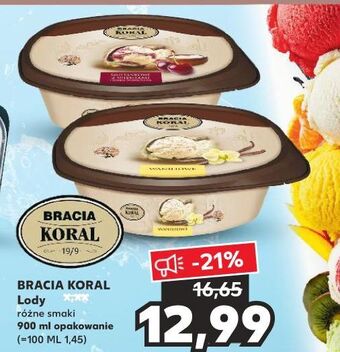Kaufland Lody waniliowe Bracia Koral Jak Dawniej oferta