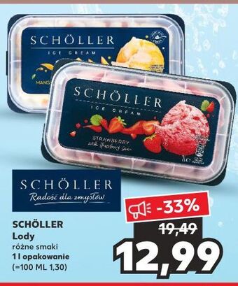 Kaufland Lody mango passion fruit & cream Scholler Ice Cream oferta