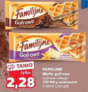 Kaufland Wafelki gofrowe z musem waniliowym Jutrzenka Familijne oferta