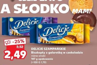 Kaufland Ciastka z galaretką jagodową Delicje Szampańskie oferta