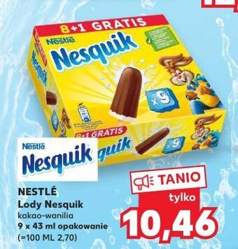 Kaufland Lody kakaowo-waniliowe Nesquik oferta