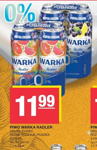Spar Piwo Warka Radler 4 x 500 ml oferta