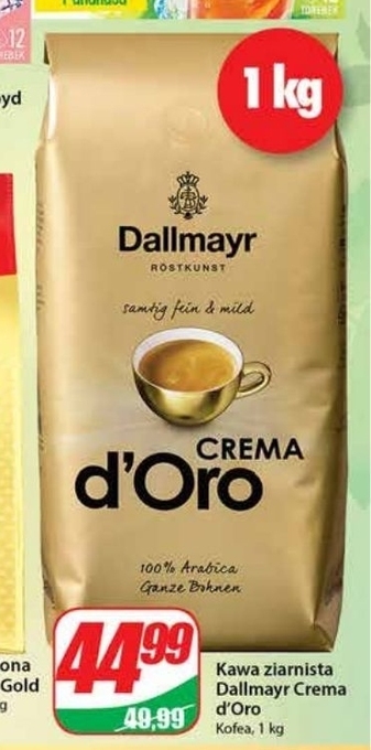Dino Dallmayr Crema d'Oro Kawa ziarnista 1000 g oferta