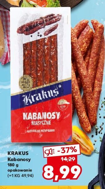 Kaufland Kabanosy klasyczne Krakus Animex oferta