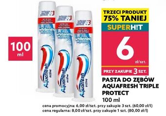 Dealz Pasta do zębów Aquafresh Triple Protection oferta