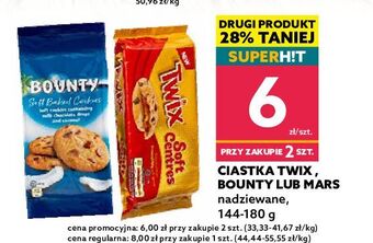 Dealz Ciastka z kawałkami czekolady i karmelowym nadzieniem Twix Soft Centres oferta