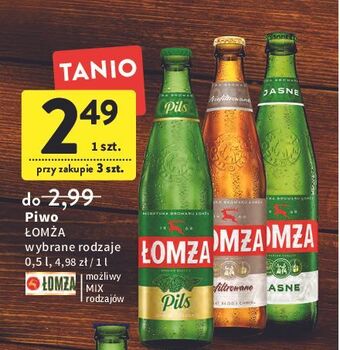 Intermarche Piwo Łomża Jasne (Dawniej Export) oferta