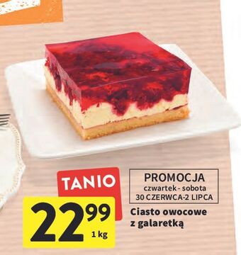 Intermarche Ciasto owocowe z galaretką oferta