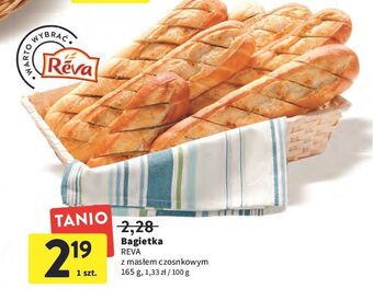 Intermarche Bagietka z masłem czosnkowym Reva oferta