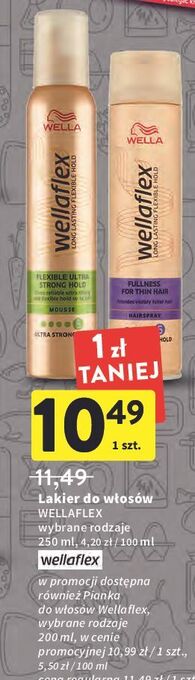 Intermarche Lakier do włosów fullness for thin hair Wellaflex oferta