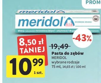 Intermarche Pasta do zębów ochrona dziąseł Meridol oferta