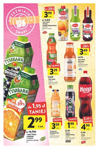Intermarche Nektar czarna porzeczka Tymbark 1936 oferta