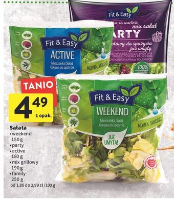 Intermarche Mieszanka sałat active Fit & Easy oferta