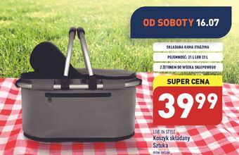 ALDI Koszyk składany 21 l Live In Style oferta