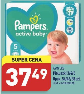 ALDI Pieluszki midi 3 Pampers Active Baby oferta
