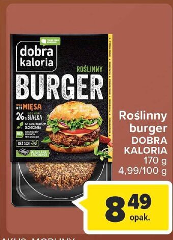 Carrefour Burger roślinny Dobra Kaloria oferta