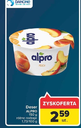 Carrefour Jogurt sojowy brzoskwiniowy Alpro oferta