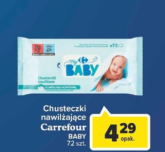 Carrefour Chusteczki nawilżane z lanoliną i alantoliną Carrefour My Baby oferta