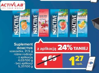 Carrefour Isoactive grapefruit Activlab oferta