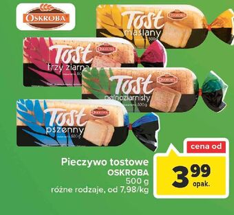 Carrefour Chleb tostowy pszenny Oskroba oferta