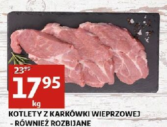 Auchan Kotlety z karkówki wieprzowej b/k Auchan oferta