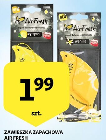Auchan Odświeżacz samochodowy zawieszka cytryna Air Fresh oferta