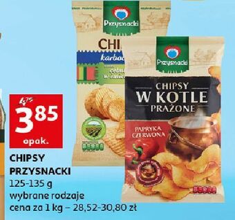 Auchan Chipsy w kotle prażone papryka czerwona Przysnacki oferta