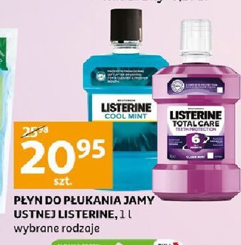 Auchan Płyn do płukania ust Listerine Cool Mint oferta
