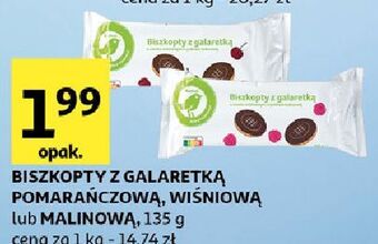 Auchan Biszkopty z galaretka pomarańczową Auchan Na Co Dzień (Logo Zielone) oferta