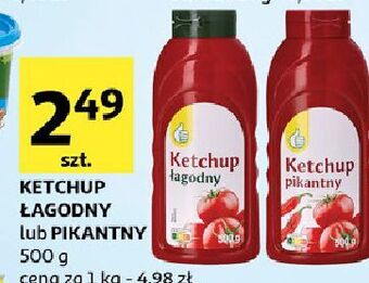 Auchan Ketchup łagodny Podniesiony Kciuk oferta