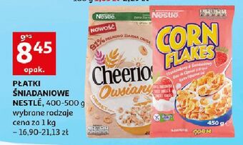 Auchan Płatki śniadaniowe truskawkowy i śmietankowy Corn Flakes (Nestle) oferta