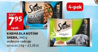 Auchan Karma dla kota w galaretce z białą rybą Sheba Fine Flakes oferta