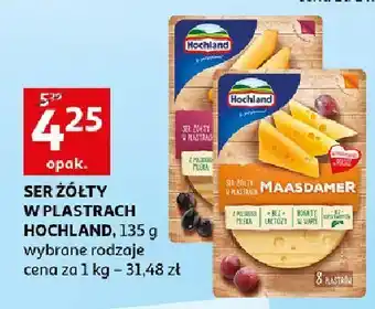 Auchan Ser gouda wędzony plastry Hochland oferta