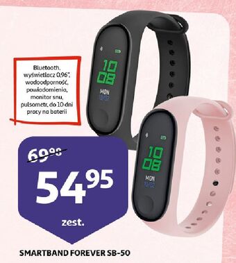 Auchan Opaska sportowa sb50 czarna Forever oferta