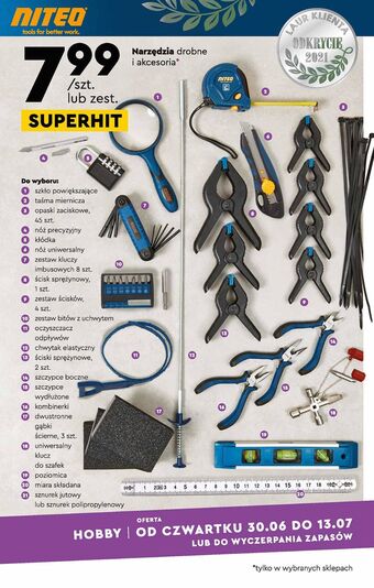 Biedronka Kluczyk uniwersalny do szafek Niteo Tools oferta