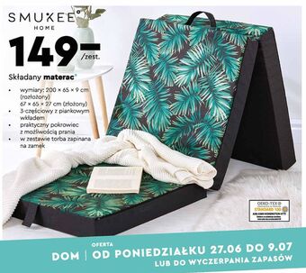 Biedronka Materac składany 200 x 65 9 cm Smukee Home oferta