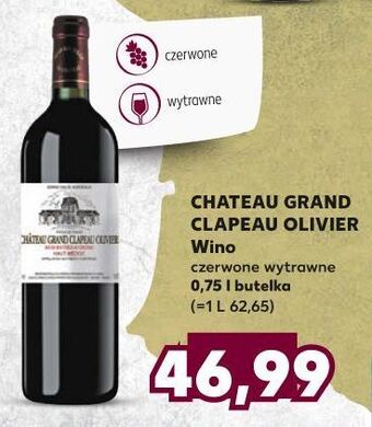 Kaufland Wino Chateau Grand Clapeau Olivier Haut-Medoc oferta