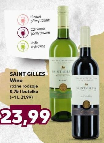 Kaufland Wino półwytrawne Saint Gilles oferta