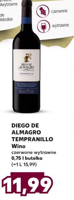Kaufland Wino Diego De Almagro Tempranillo oferta