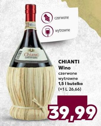 Kaufland Wino czerwone wytrawne Chianti Docg Spada oferta