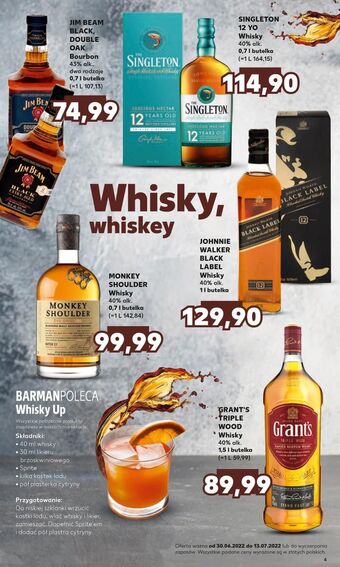 Kaufland Bourbon Jim Beam Black Extra Aged oferta