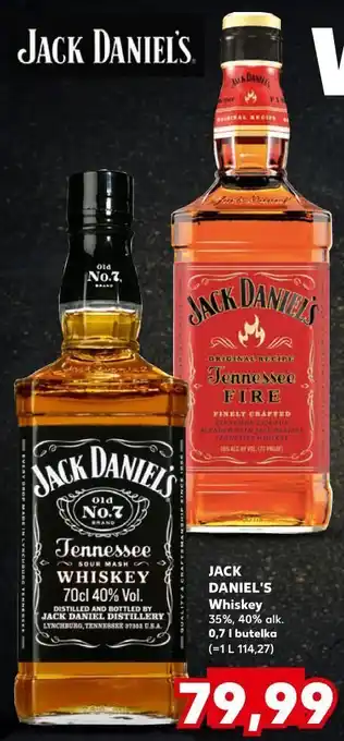 Kaufland Whiskey Jack Daniel's Tennessee Fire oferta