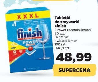Netto Tabletki do zmywarek lemon Finish Power Essential oferta