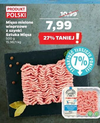 Netto Mięso mielone wieprzowe z szynki Sztuka Mięsa Netto oferta