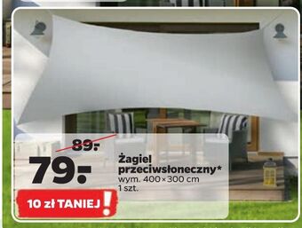 Netto Żagiel przeciwsłoneczny 300 x 400 cm oferta
